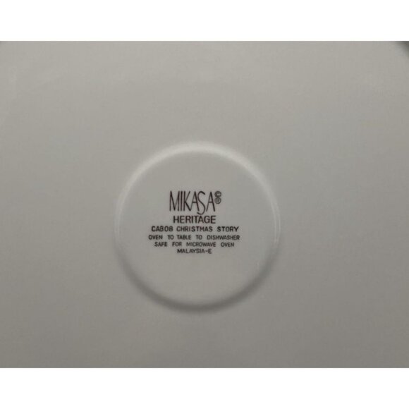 Mikasa Heritage Christmas Story CAB08 Large Round Torte Hordevour Platter 14.5" - Picture 5 of 5